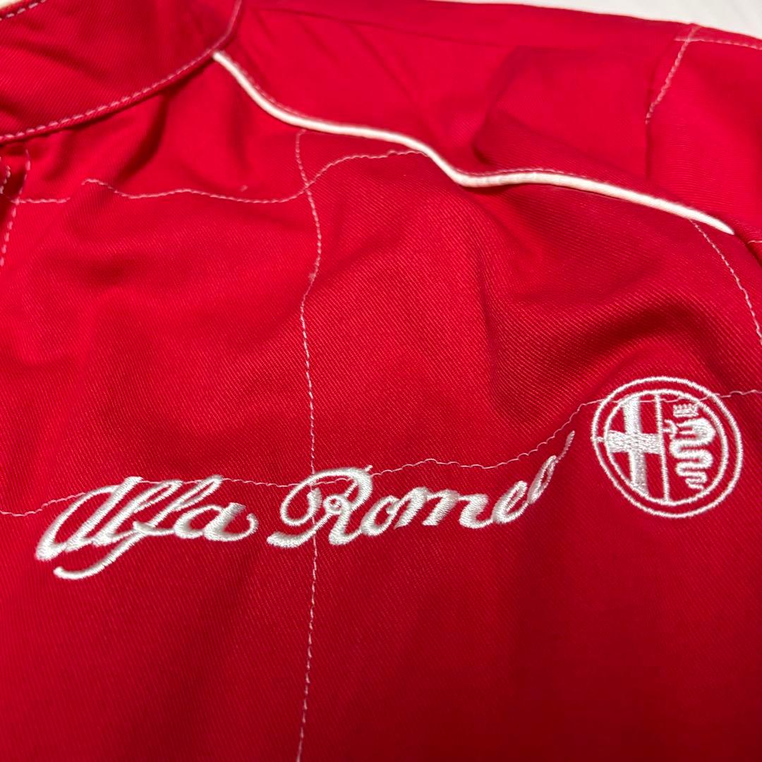alfa romeo アルファロメオ つなぎ ツナギ 作業着 オールインワン 赤