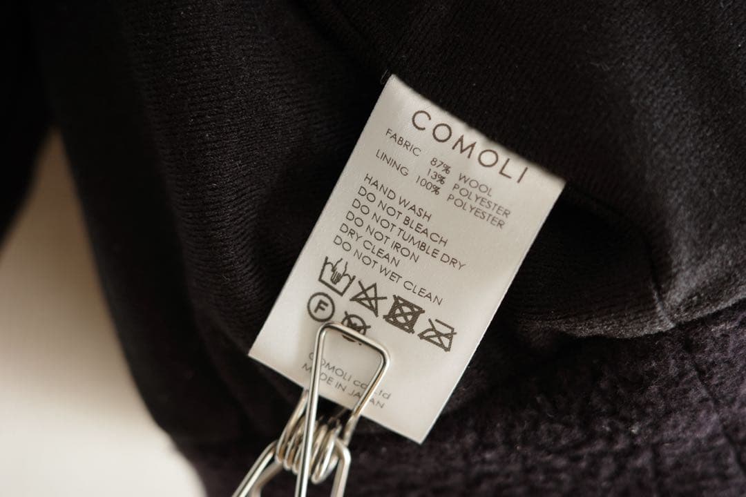 美品】COMOLI 22AW ウールフリース セットアップ ダークネイビー 1