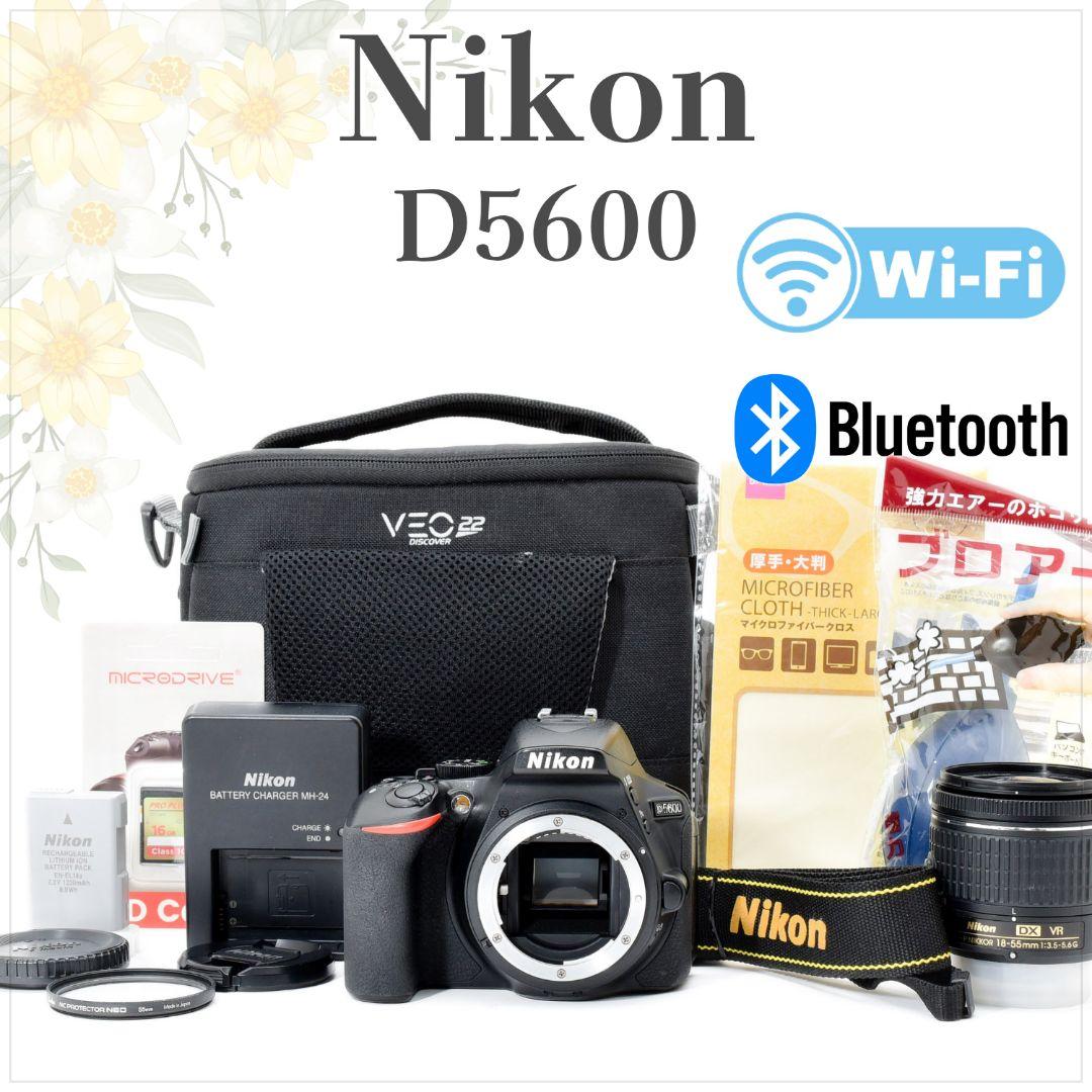 一眼レフの集大成モデル✨Nikon D5600✨標準ズーム シングルレンズセット レンタル] ニコン Nikon D5600 ダブルズームキット｜一眼レフカメラ