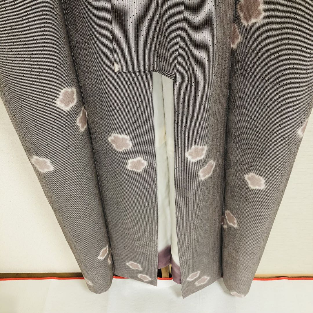 美品 トールサイズ】江戸小紋 竹縞 桜 正絹 袷 裄丈70 身丈172 - メルカリ