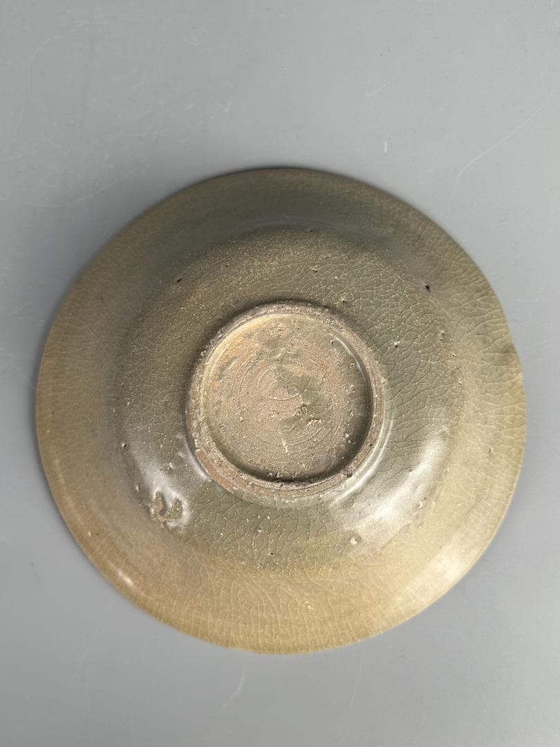 韓国美術 高麗青磁 盤 皿 貫入 伝来品 古物古作 時代 朝鮮半島 李朝 宋