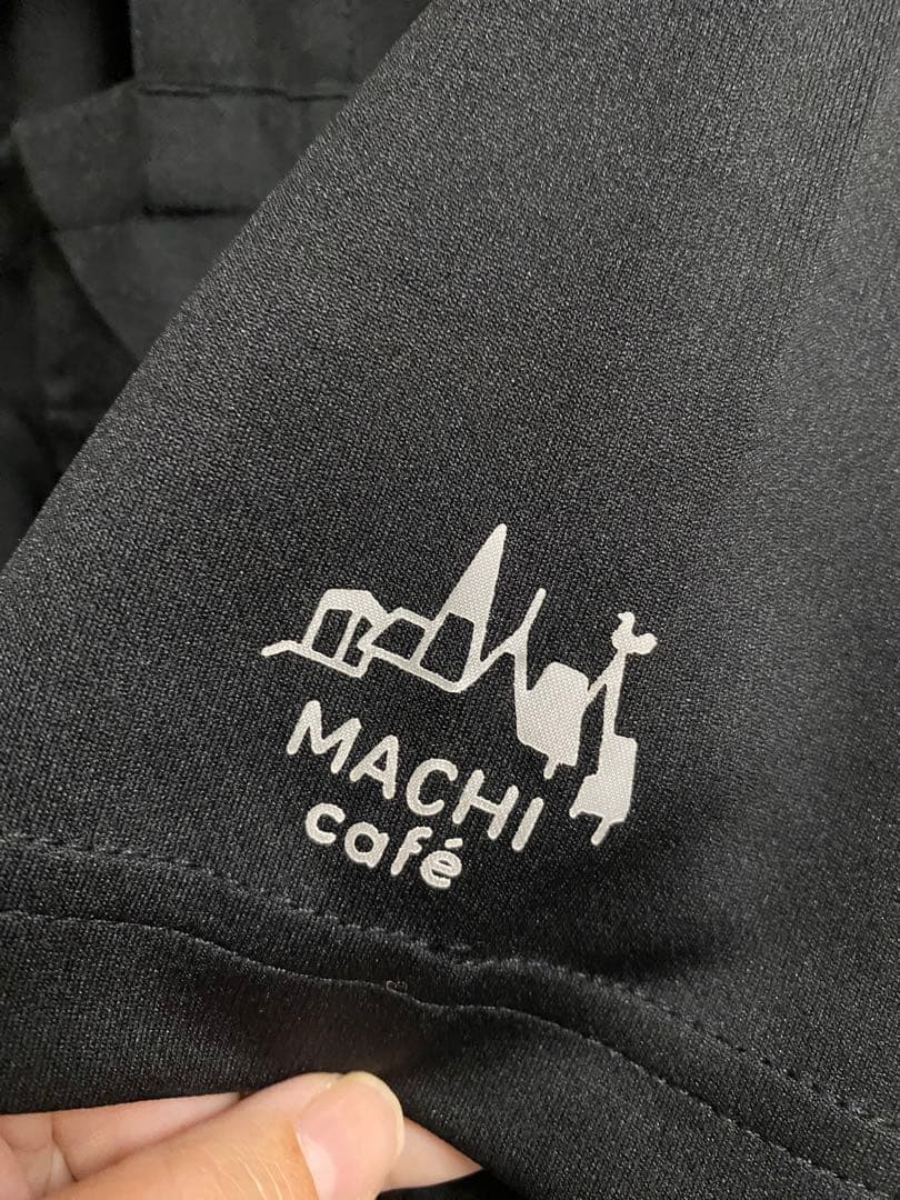 ローソン MACHI café ファンタジスタ エプロン ポロシャツSサイズ 黒