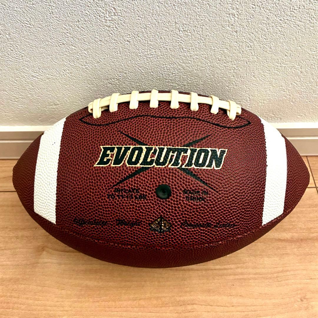 美品】アメフト ボール 人工皮革 公式サイズ 練習用 Evolution - メルカリ