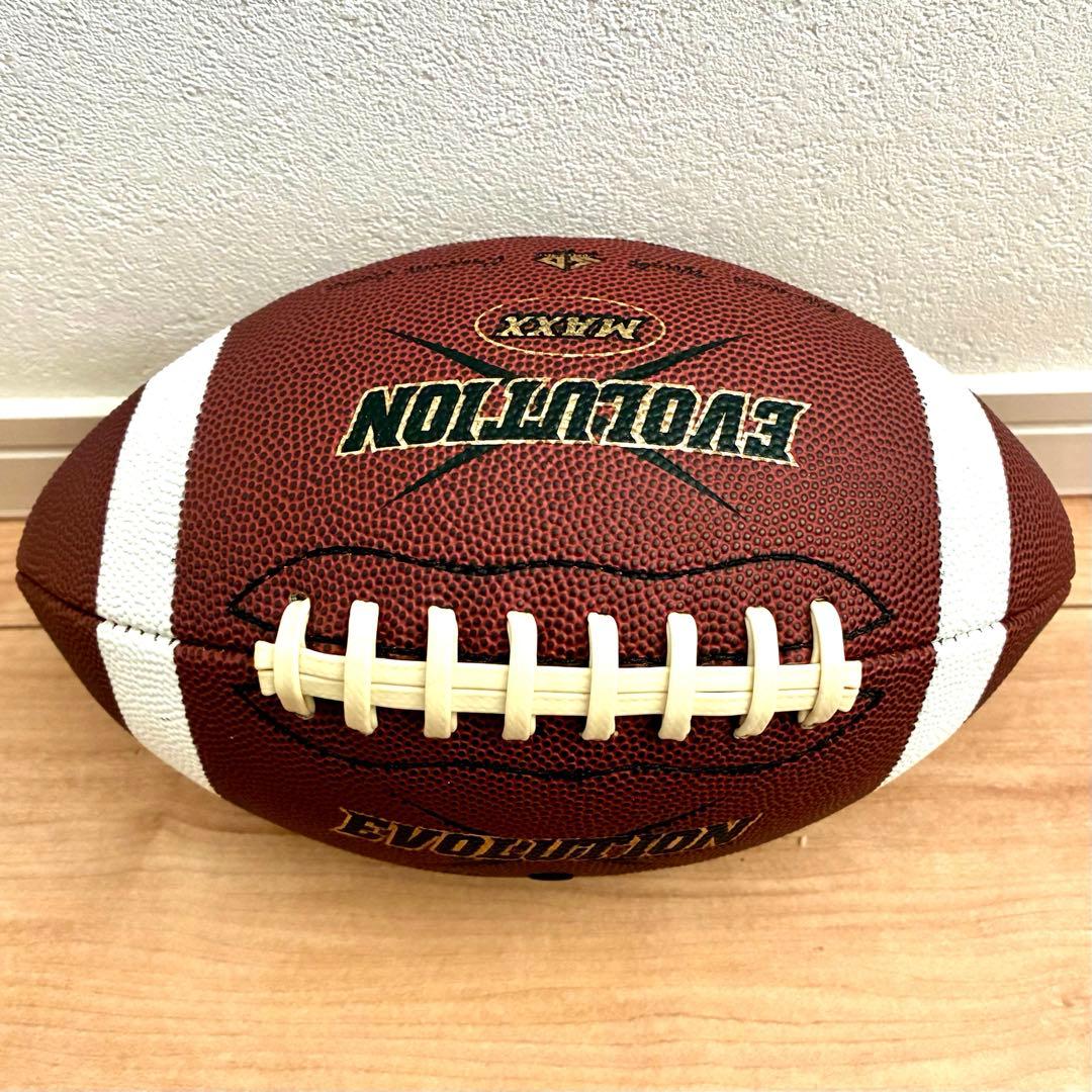 美品】アメフト ボール 人工皮革 公式サイズ 練習用 Evolution - メルカリ