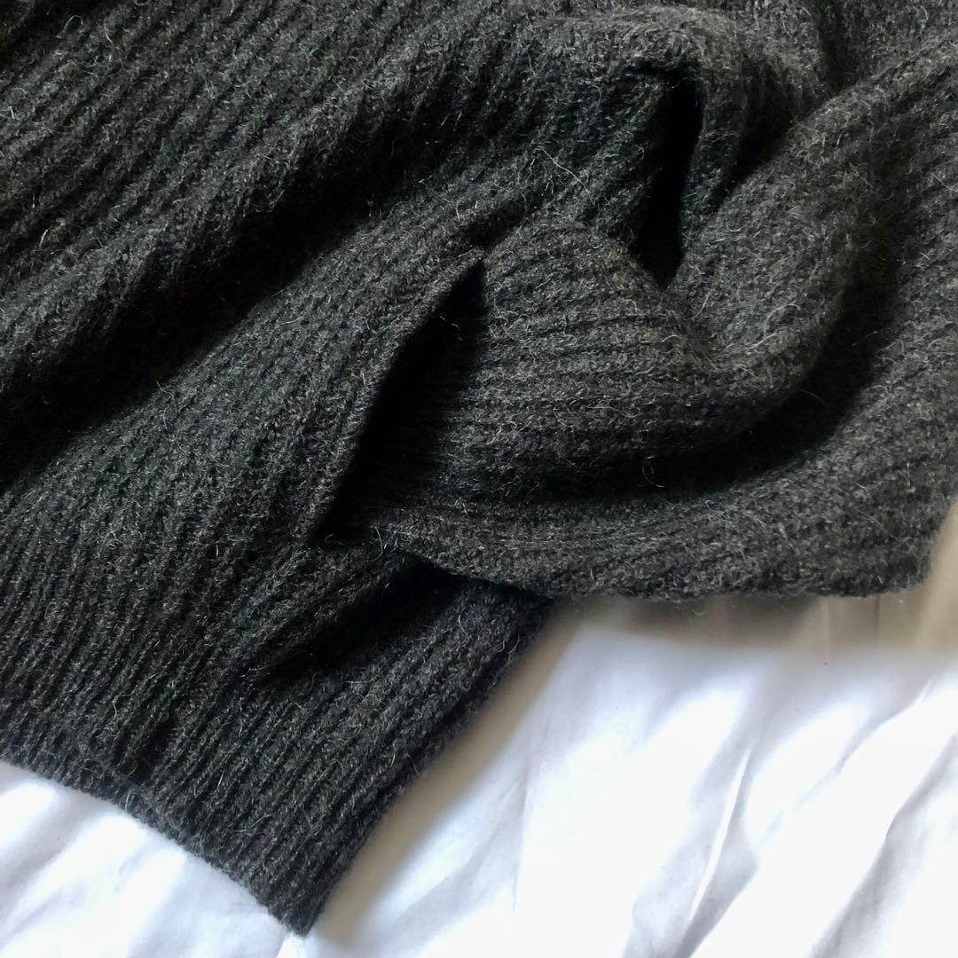 L.L.Bean アルパカウールドライバーズニット Lサイズ アメリカ製