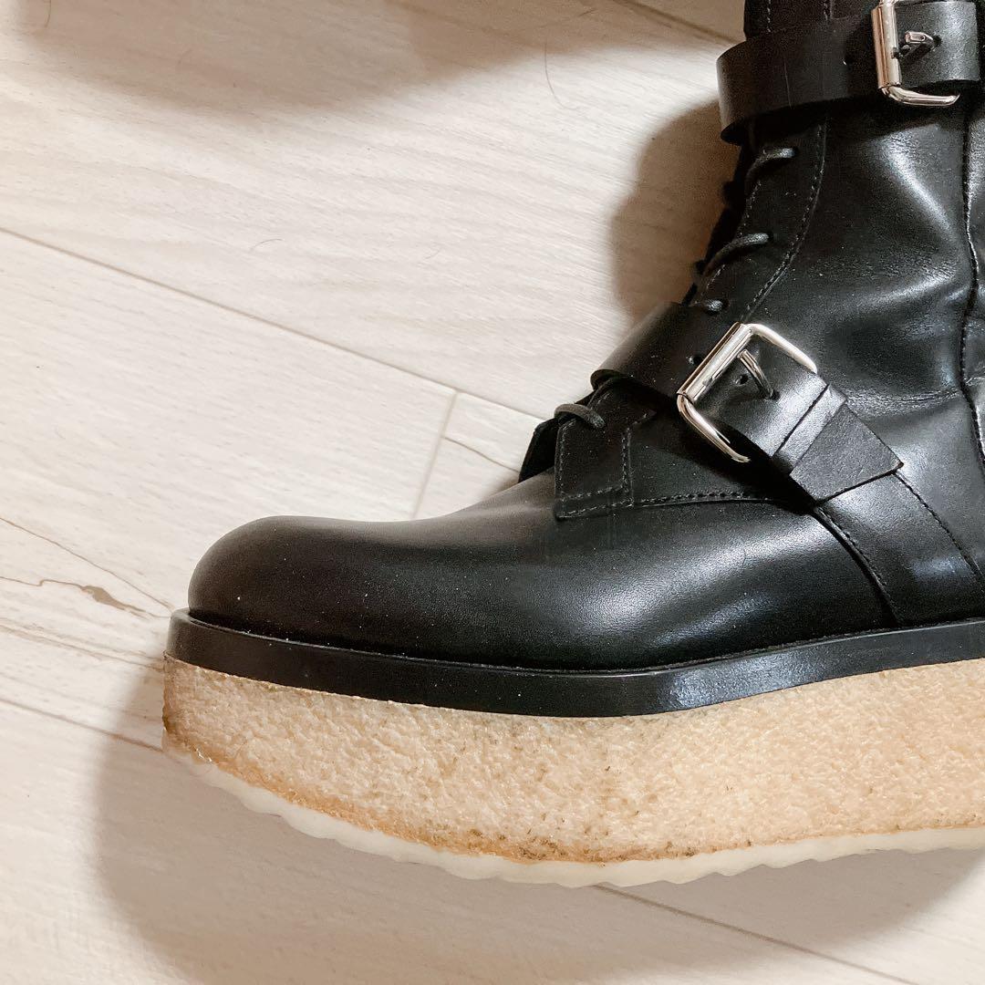 ピエール アルディ VALENTINA ブーツ レザー ブラック 厚底 37 - メルカリ