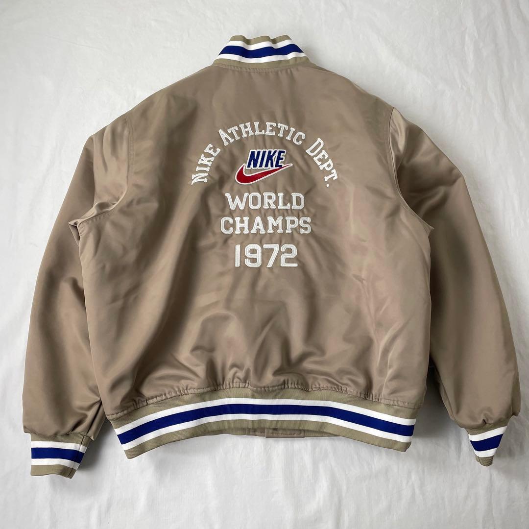 NIKE Dugout Satin Jacket ダグアウト スタジャン XXL - メルカリ