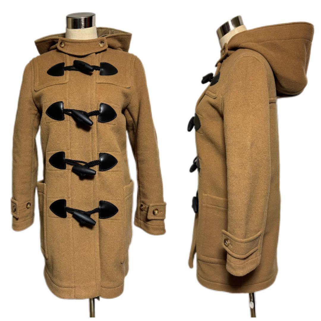 本物 現行タグ 極美品 バーバリー レザー切替 ノバチェック ダッフル