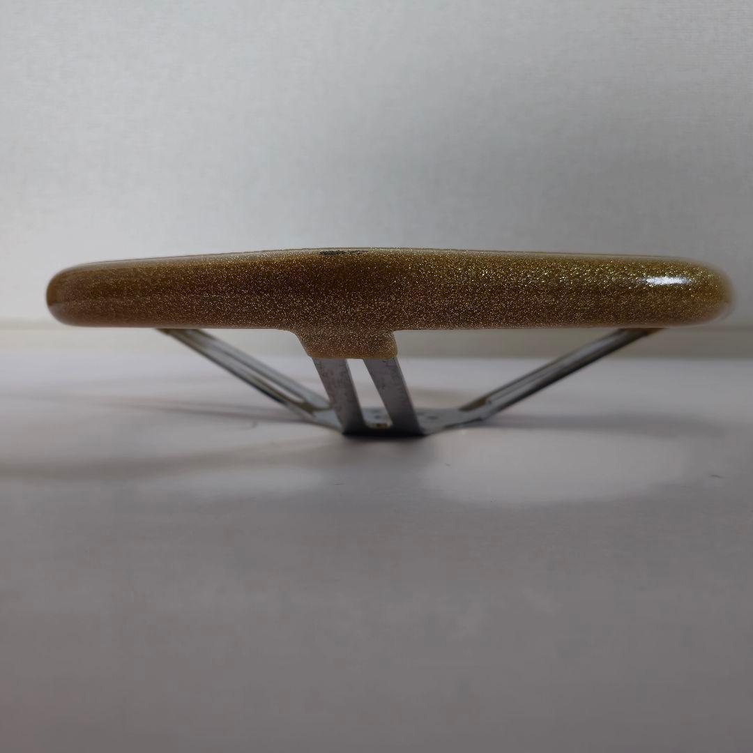 MOONEYES オクタゴン ステアリング 345mm ゴールド メタルフレーク