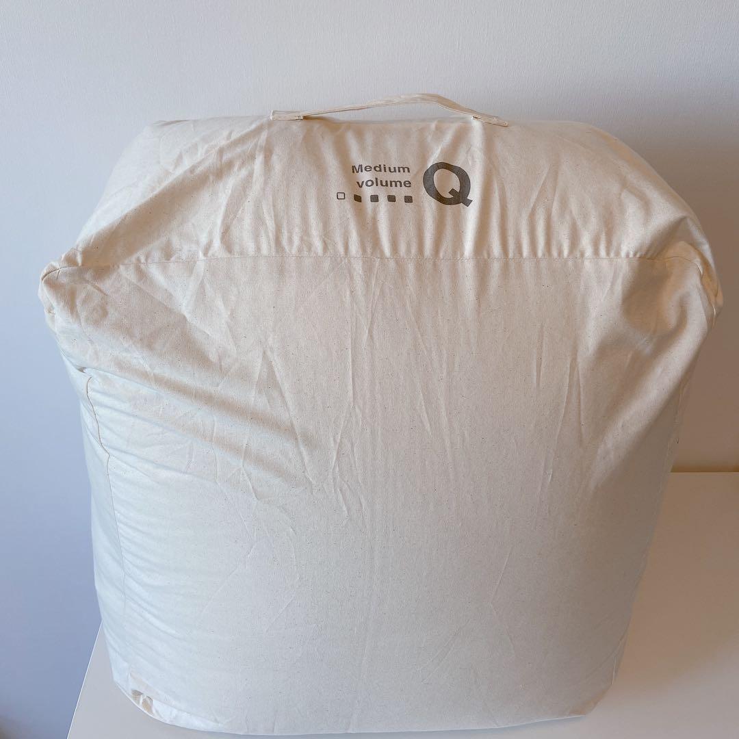 美品 グレー羽毛掛ふとん 一層式（立体キルトタイプ）／Ｑサイズ 開発担当が語る、大人気「無印良品の羽毛掛ふとん」3つの自慢 | re:sumica