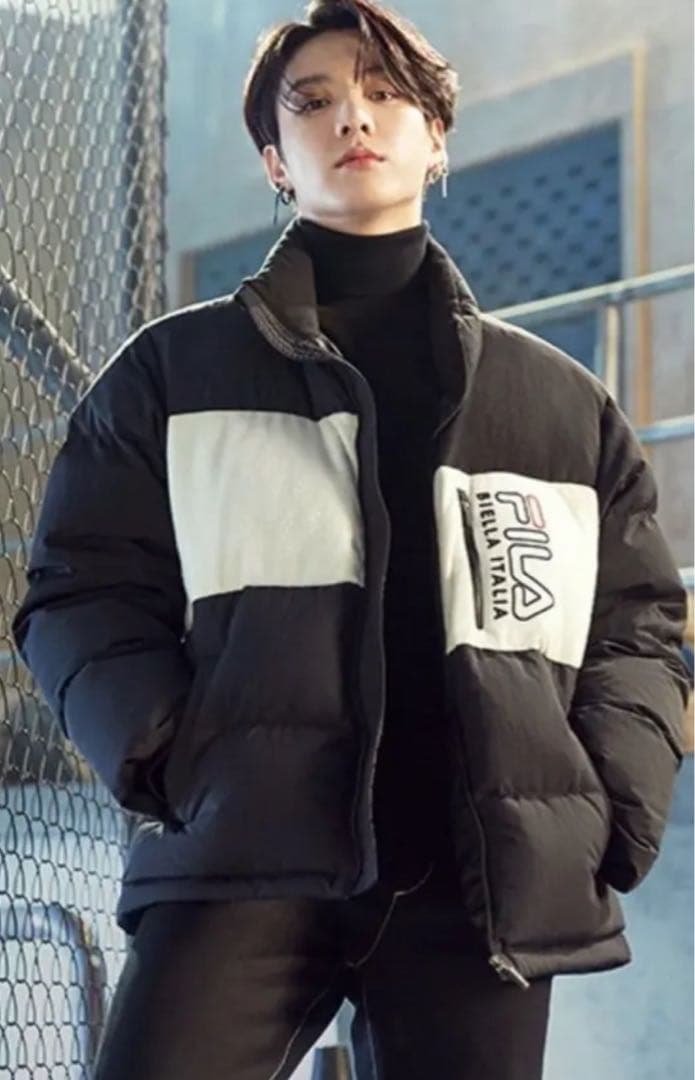 BTS グク着用モデル FILAダウンジャケット S - メルカリ