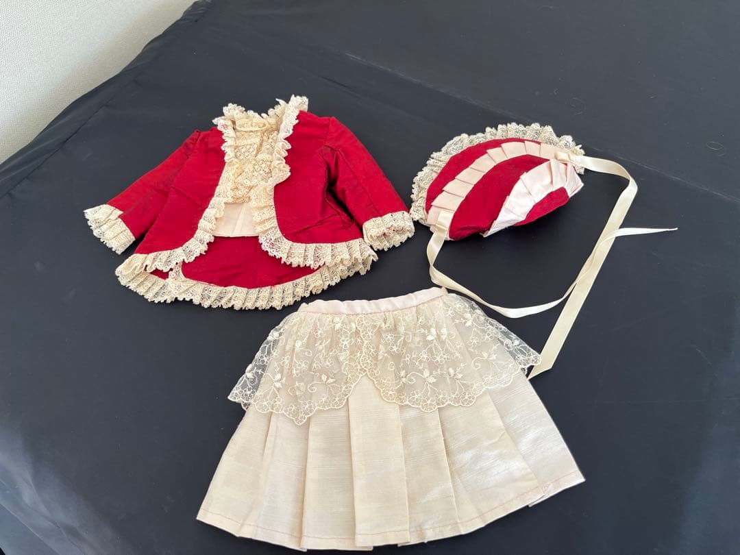 ドールドレス】35〜38cm向き シルク アンティークビスクドールに