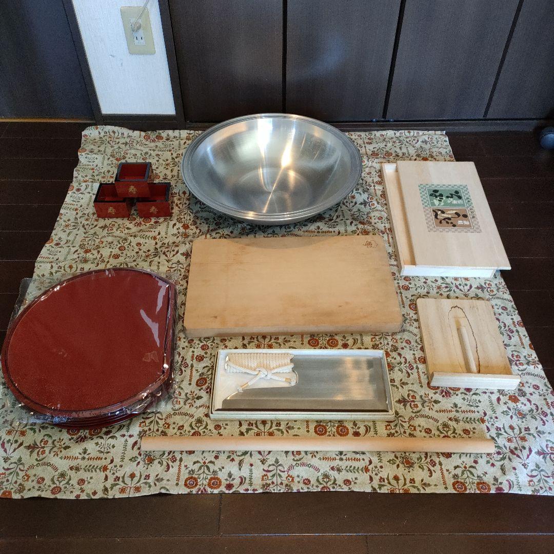 ☆そば打ち うどん打ちセット 築地包丁 こね鉢 まな板 麺棒 両面善…etc 楽天市場】【◇P10倍】そば打ちセット そば打ち道具 家庭用 小Mサイズ