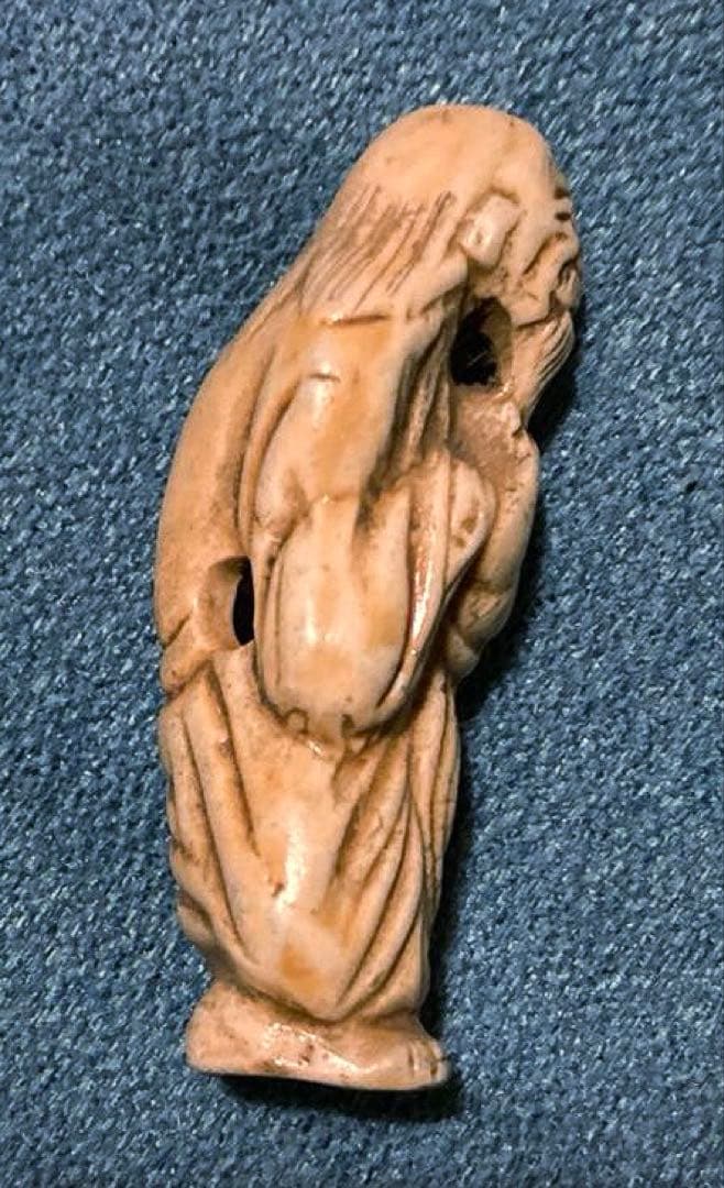 超希少品‼︎ 江戸レトロ 昭和レトロ 置物 仙人根付 縁起物 骨董品