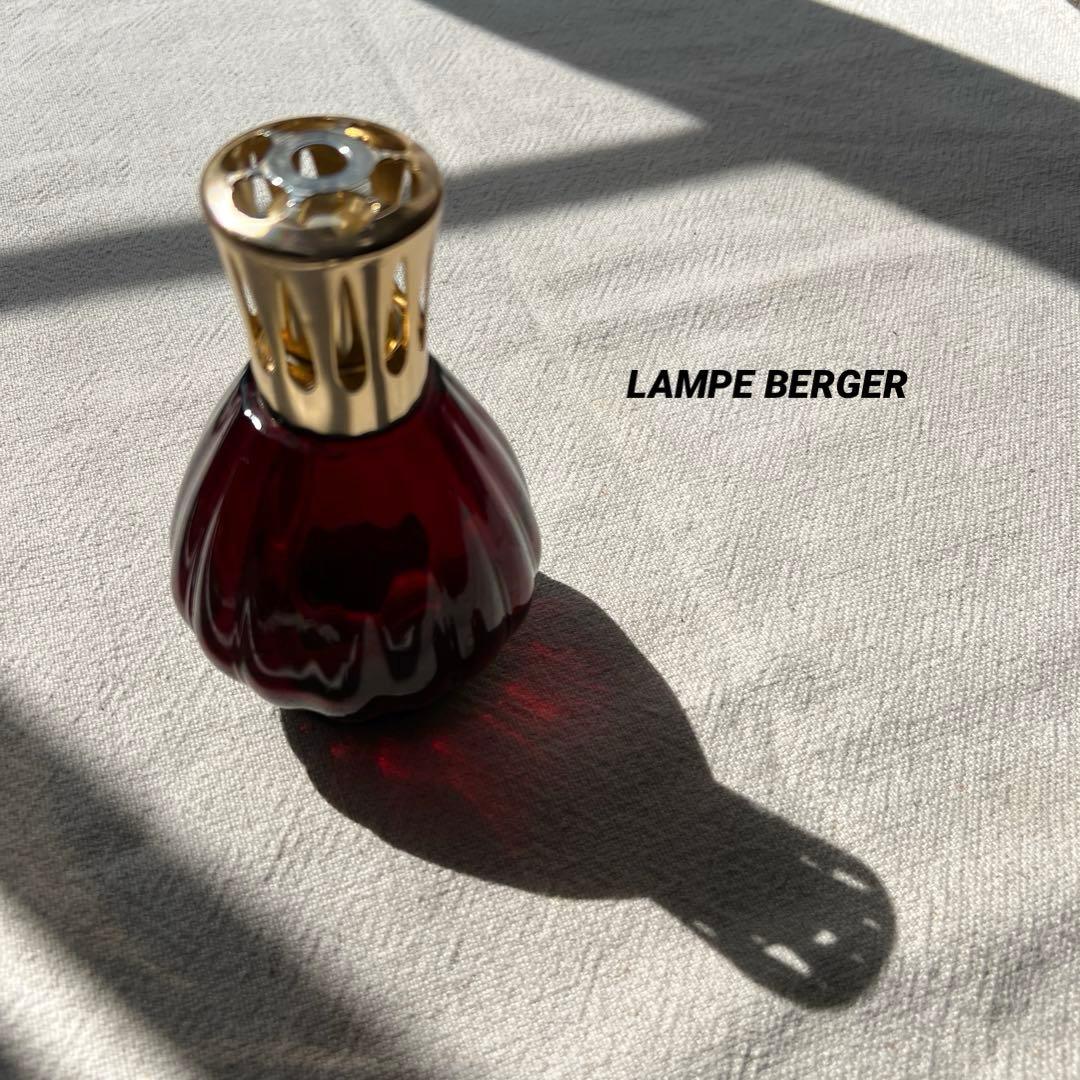 正規品】ランプベルジェ アロマランプ フルール レッド ゴールド
