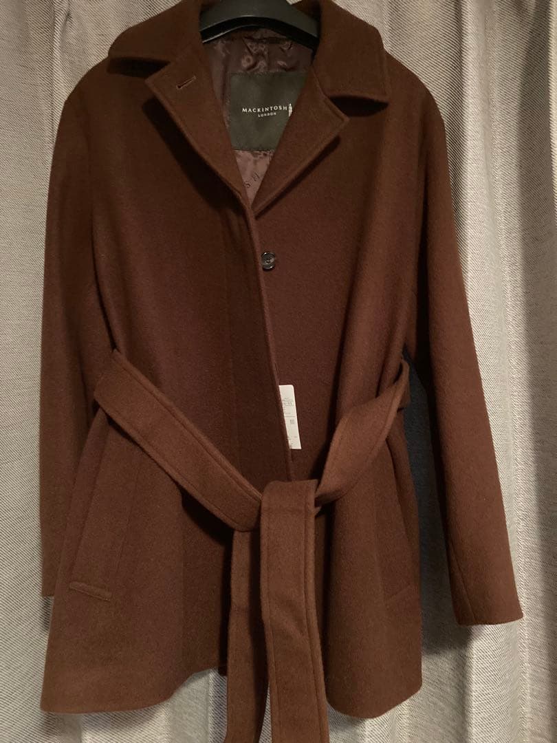 ファイトさん専用 マッキントッシュ ウール コート DUNFORD】【Loro Piana Fabric】ウールツイルステンカラーコート