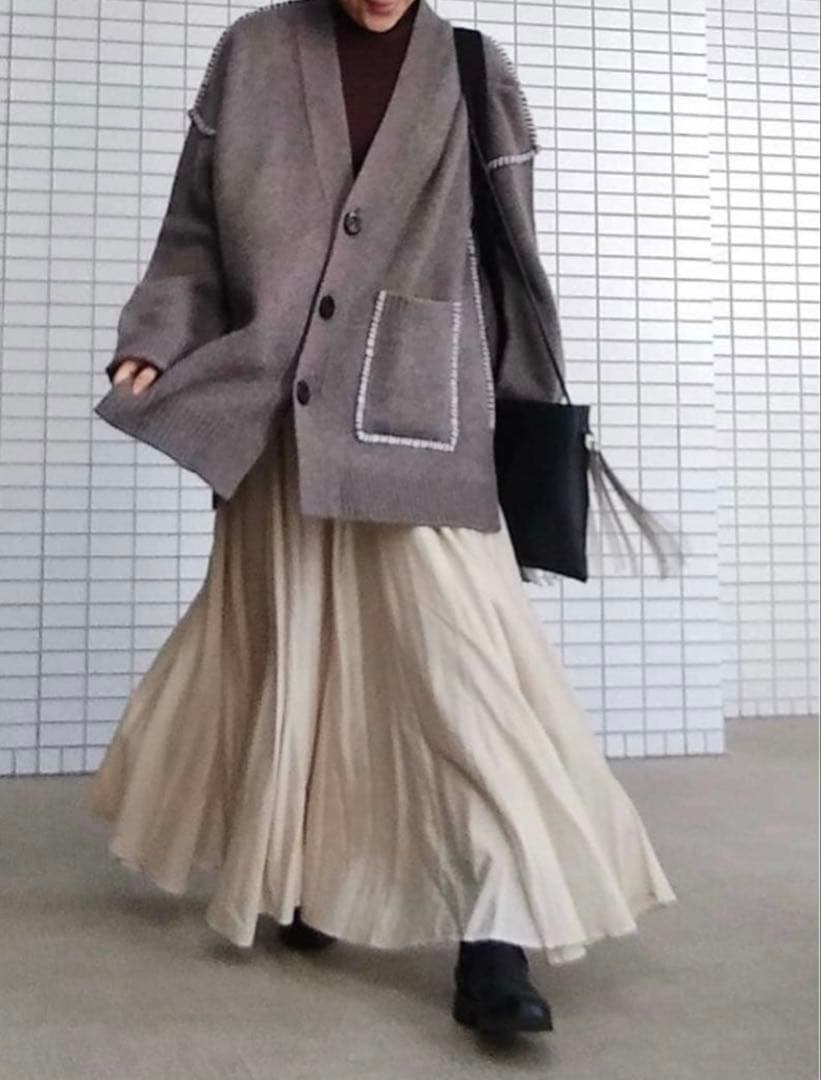 nagonstans NEW ENGLAND BOX Vカーディガン