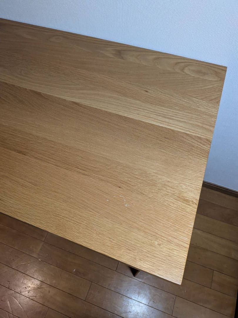 《送料込》無印良品 木製デスク 引出しオーク材 110 事務 学習勉強机テーブル