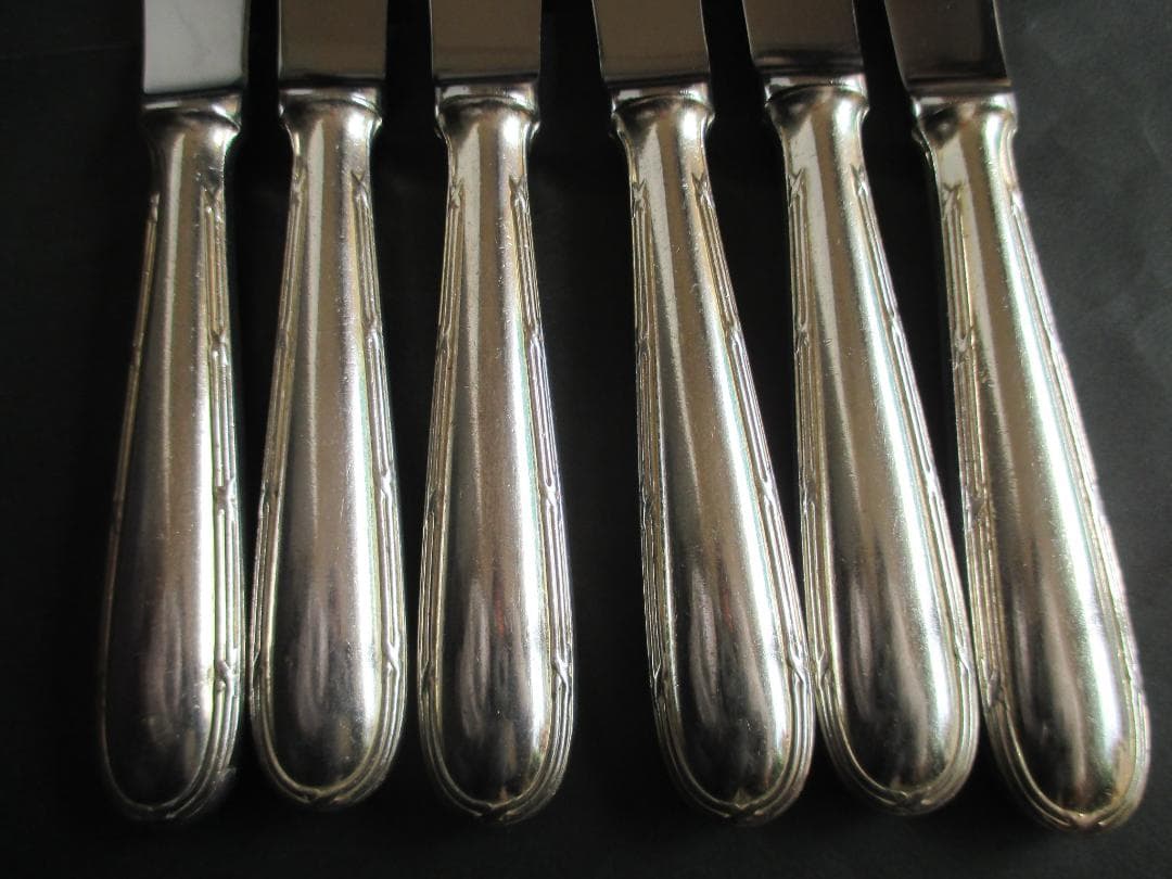 ☆仏蘭西銀器クリストフルシルバー ディナーナイフ6本 クリストフル