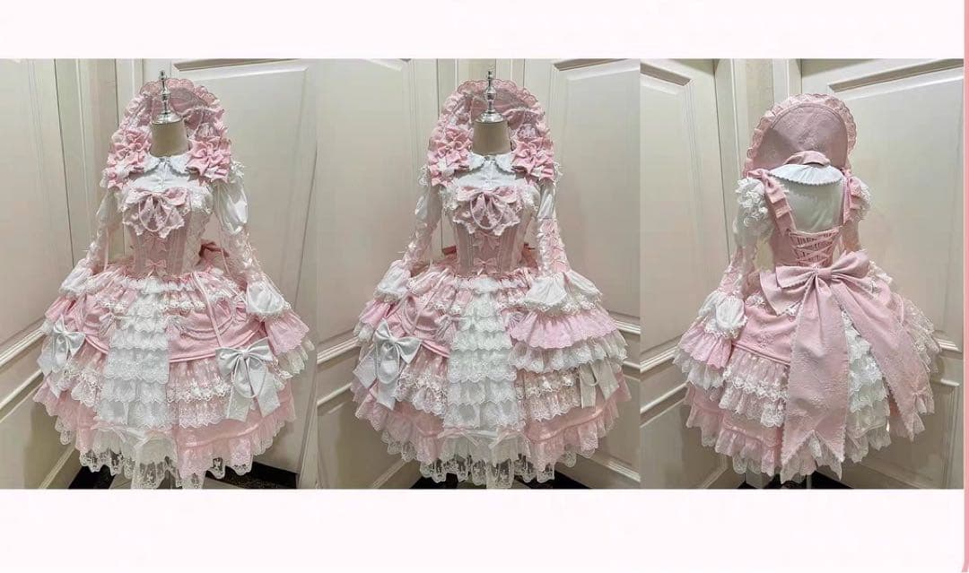 桜恋 doll クラシックロリータドレス JSK リボンロリィタ 甘ロリ