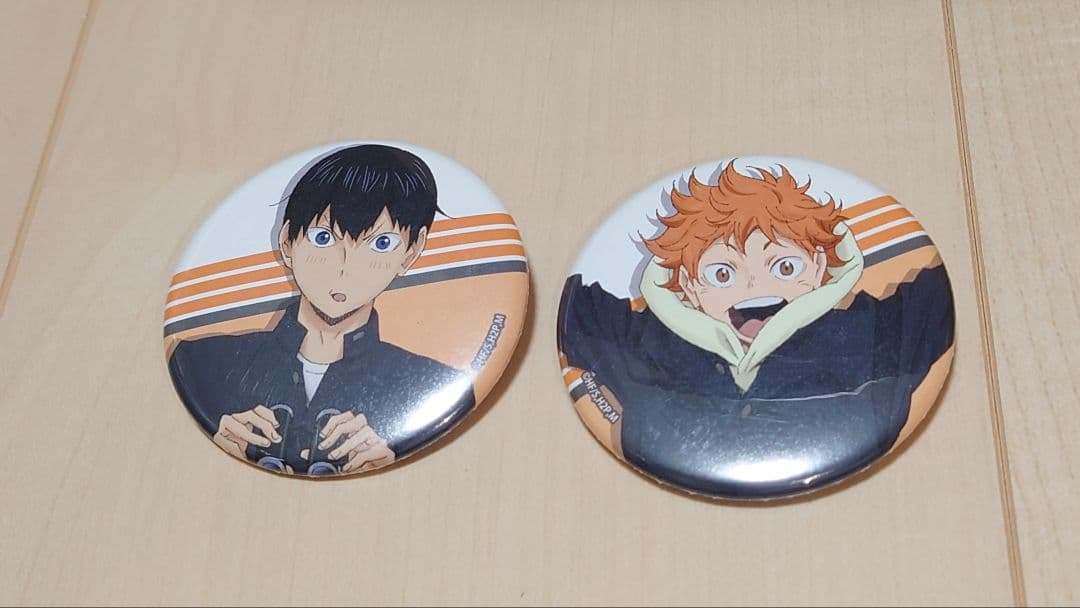 日向翔陽＆影山飛雄 缶バッジ ハイキュー アニメ原画展 東京スカイツリー