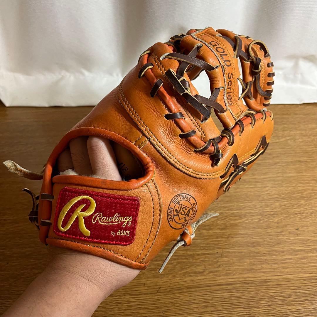 ローリングス Gold Series 一般軟式 ソフト ファーストミット 美品 HYPER TECH（ローリングス） ローリングス ソフトボール ファースト