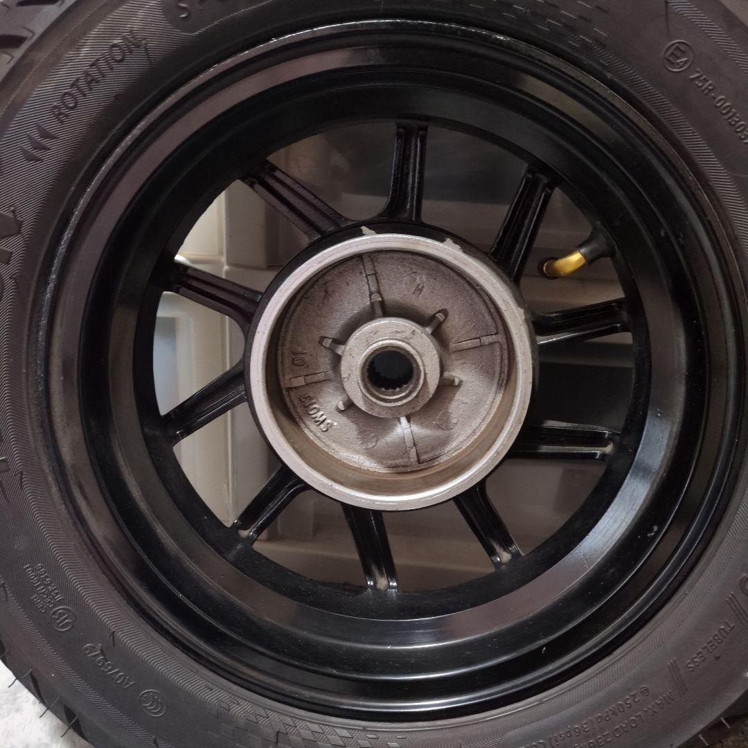 週末価格 アドレスV125G/S リア アルミホイール、タイヤ 送料込 - メルカリ