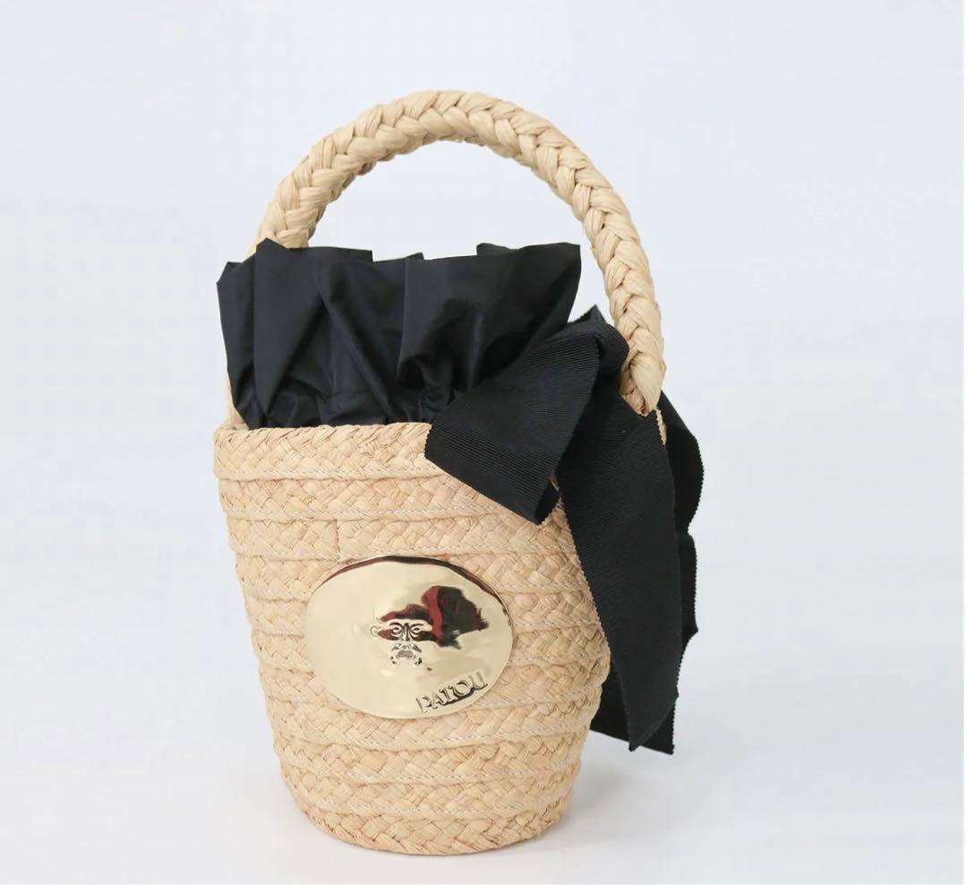 PATOU ラフィアバケットバッグ　新品未使用　お値下げ Patou | ラフィア アイコニック バケットバッグ