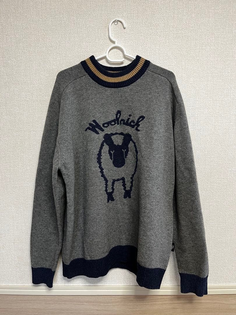 Woolrich ウールリッチ 羊刺繍 グレー ニット セーター メンズ M 楽天市場】【中古】古着 ウールリッチ WOOLRICH 長袖 フルジップ