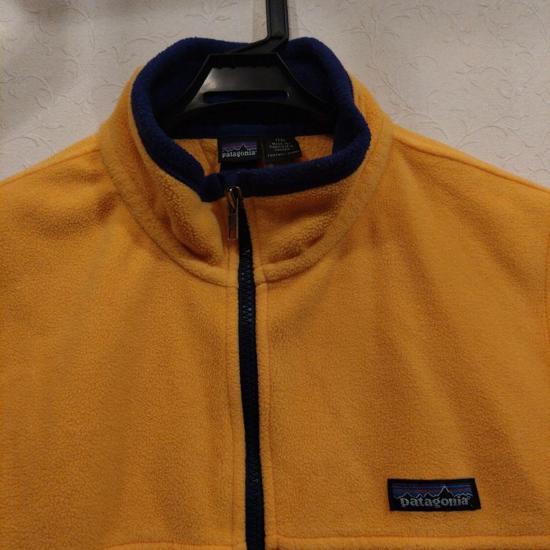 パタゴニア フリースベスト キッズXL イエロー - メルカリ