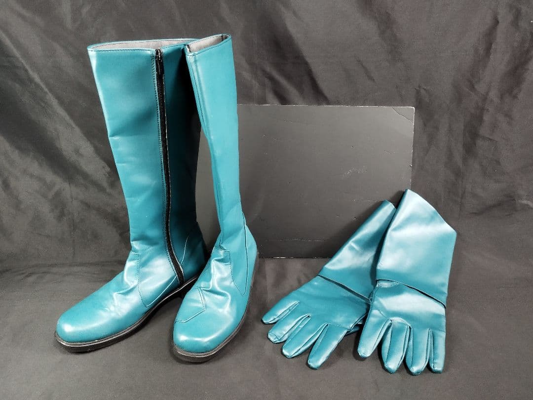 ☆中古品 コスプレ グローブ 1/1 ダークブルー 特撮 戦隊ヒーロー 手袋