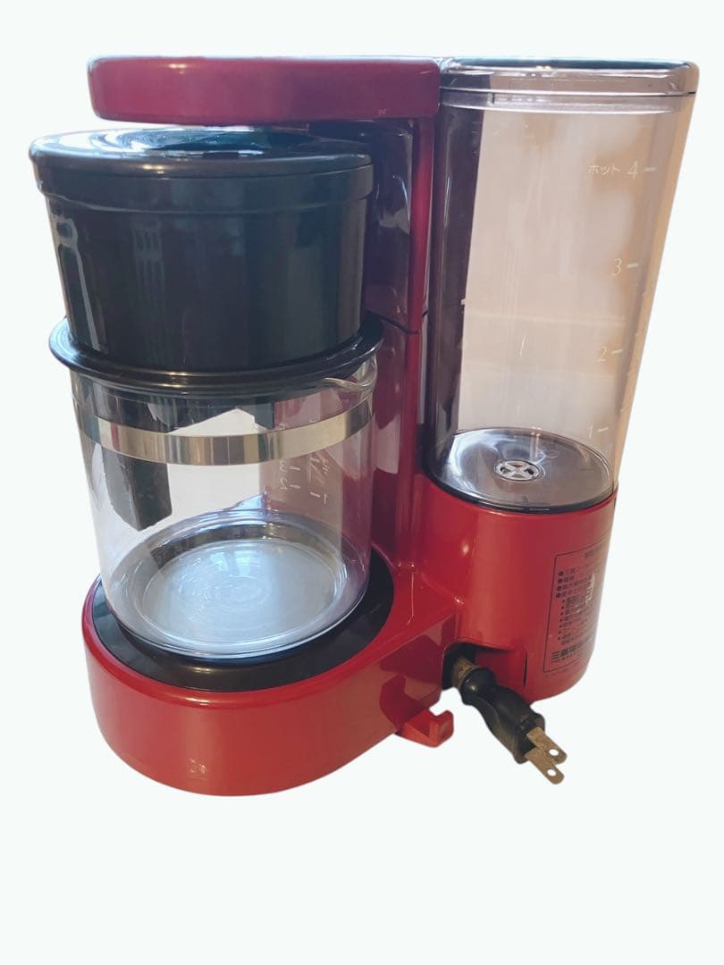 Pure cafe コーヒーメーカー レッド 最大5杯分