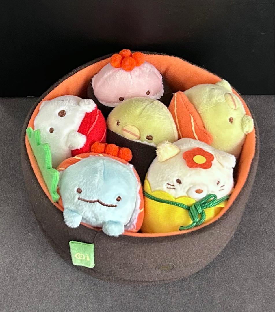 入手困難 希少 レア すみっコぐらし ぬいぐるみ お寿司 寿司桶 おすし