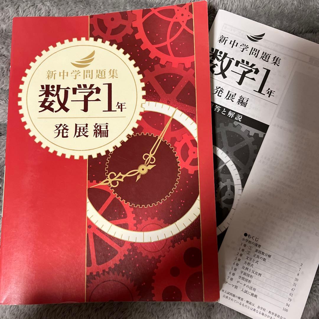 新中学問題集 数学1年 解答・解説付き - メルカリ