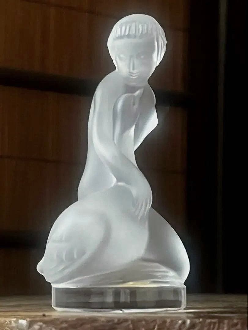OLD LALIQUE フロストクリスタル女性像と白鳥 トゥーカン オブジェ – Lalique Japan