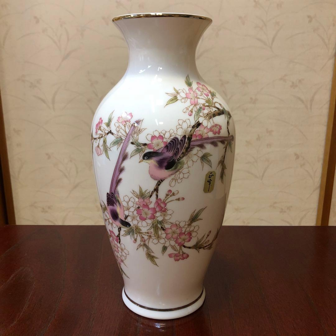 桜花鳥 YAMAJI 正峯窯火 花瓶 - メルカリ