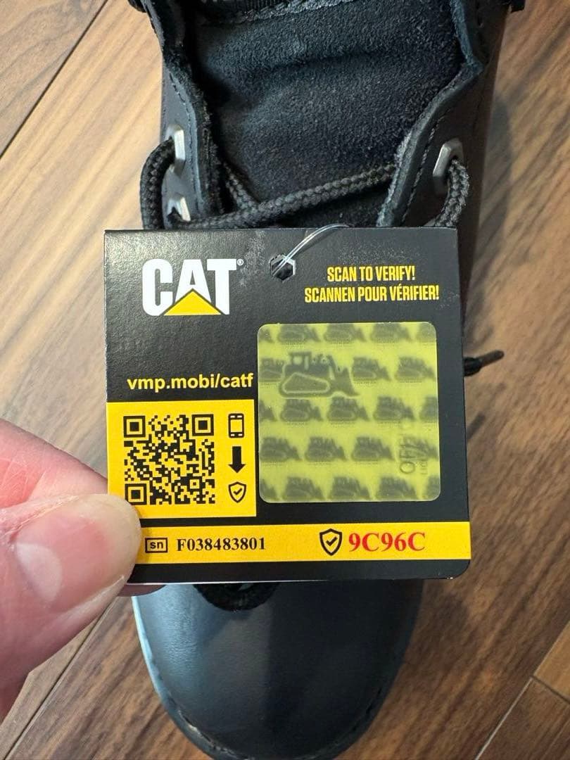 【新品未使用・箱付き】Caterpillar 安全靴 26.5cm 黒 アメリカ