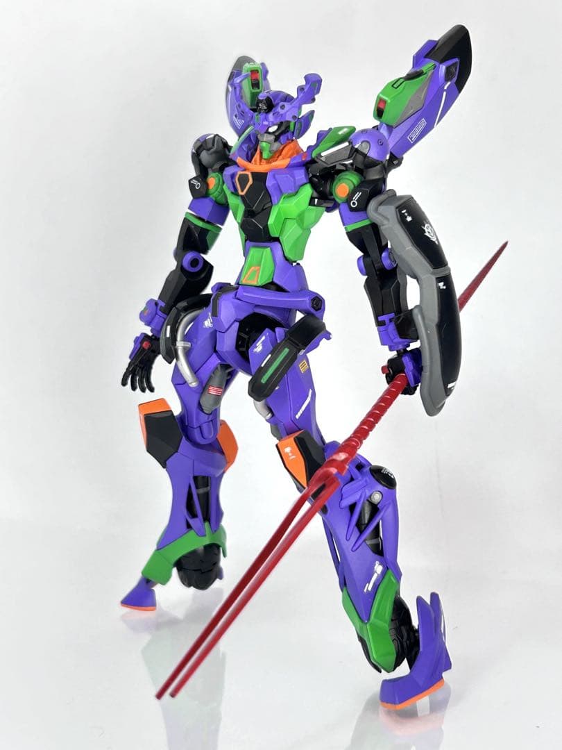 HG GQuuuuuuX ジークアクス 塗装済み完成品 エヴァ初号機カラー - メルカリ