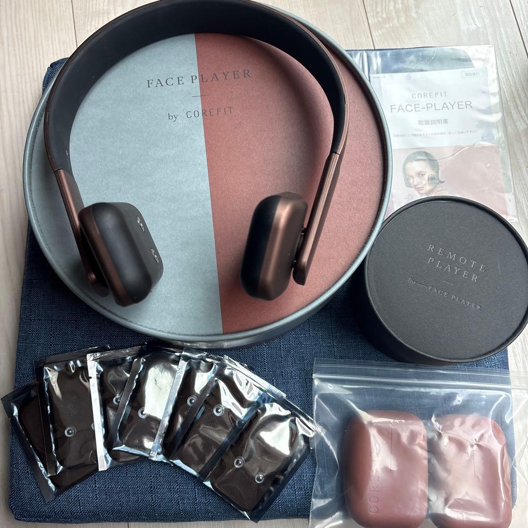 コアフィット フェイスプレイヤー&リモートプレイヤーセット ジェルパッド7組付き COREFIT FACE-PLAYER専用 アタッチメントギア「COREFIT REMORT-PLAYER