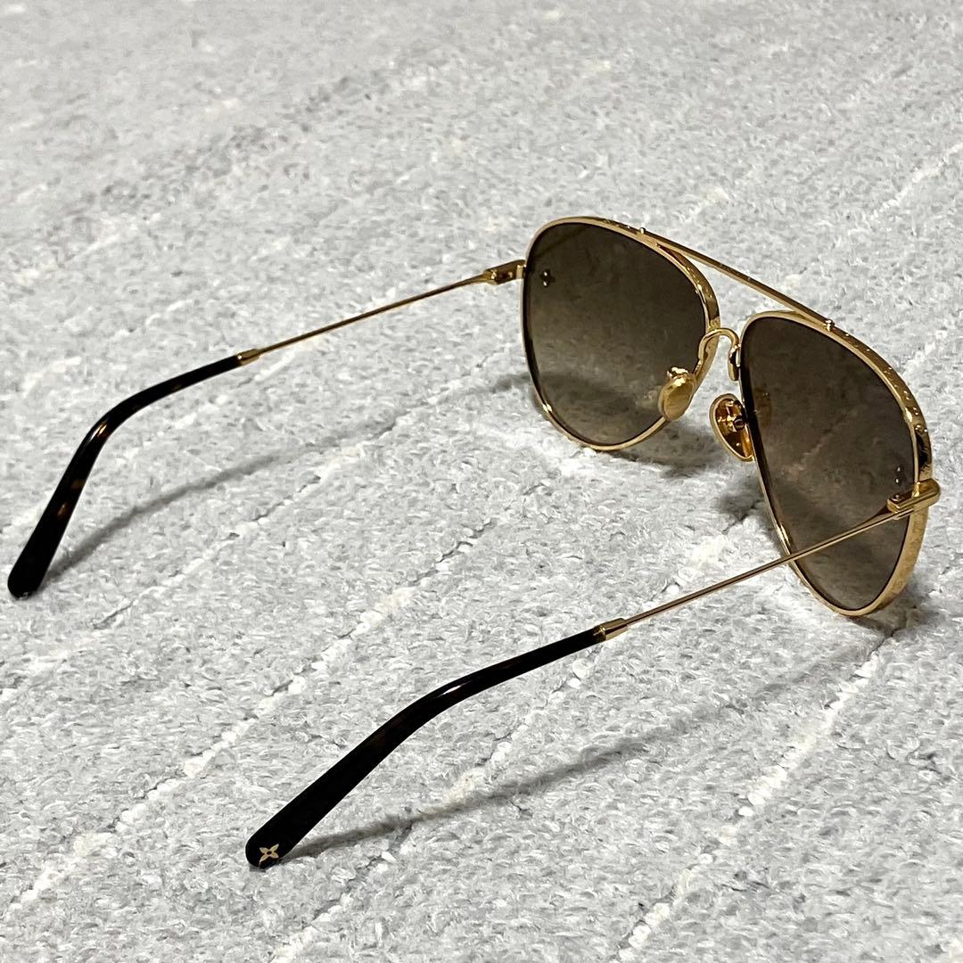 新作完売モデル！ルイヴィトン［サングラス］LVパイロット ダブル