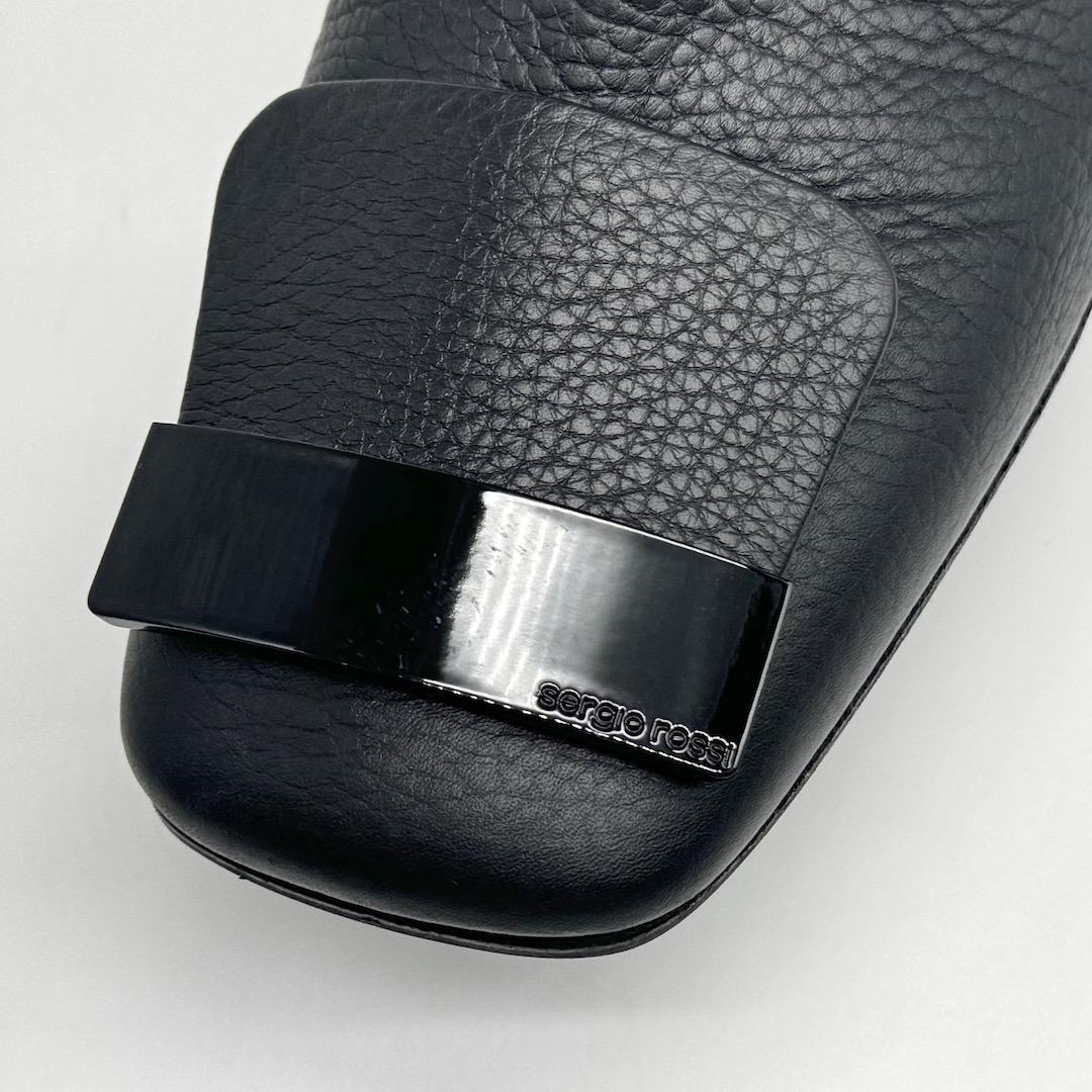 Sergio Rossi SR1 ショートブーツ ブーティ 黒 37.5 - メルカリ