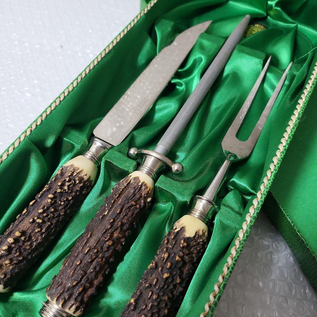 ゾーリンゲン カービングナイフセット 鹿の角のナイフ - メルカリ