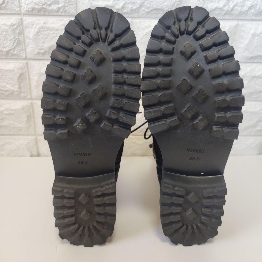 VIVAIA Florence ラウンドトゥ 撥水加工 レースアップ ブーツ - メルカリ