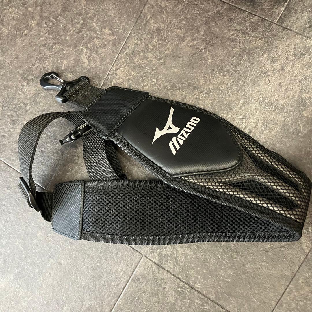 値下げ！ミズノ キャディバッグ ゴルフバッグ 黒 赤 - メルカリ
