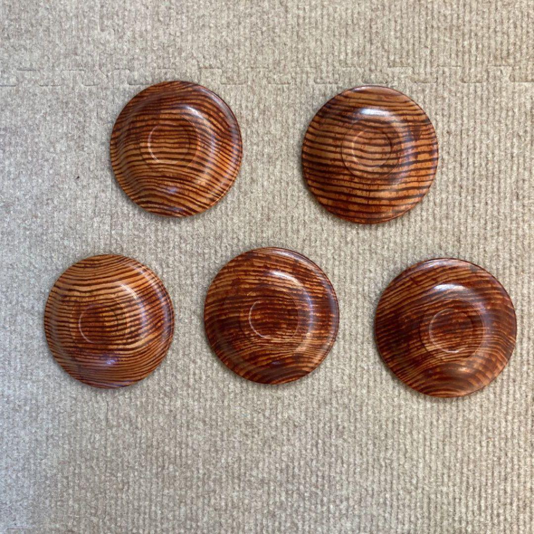 帝室技芸員 初代伊藤陶山 色絵葡萄葉 茶器セット 共箱/共布