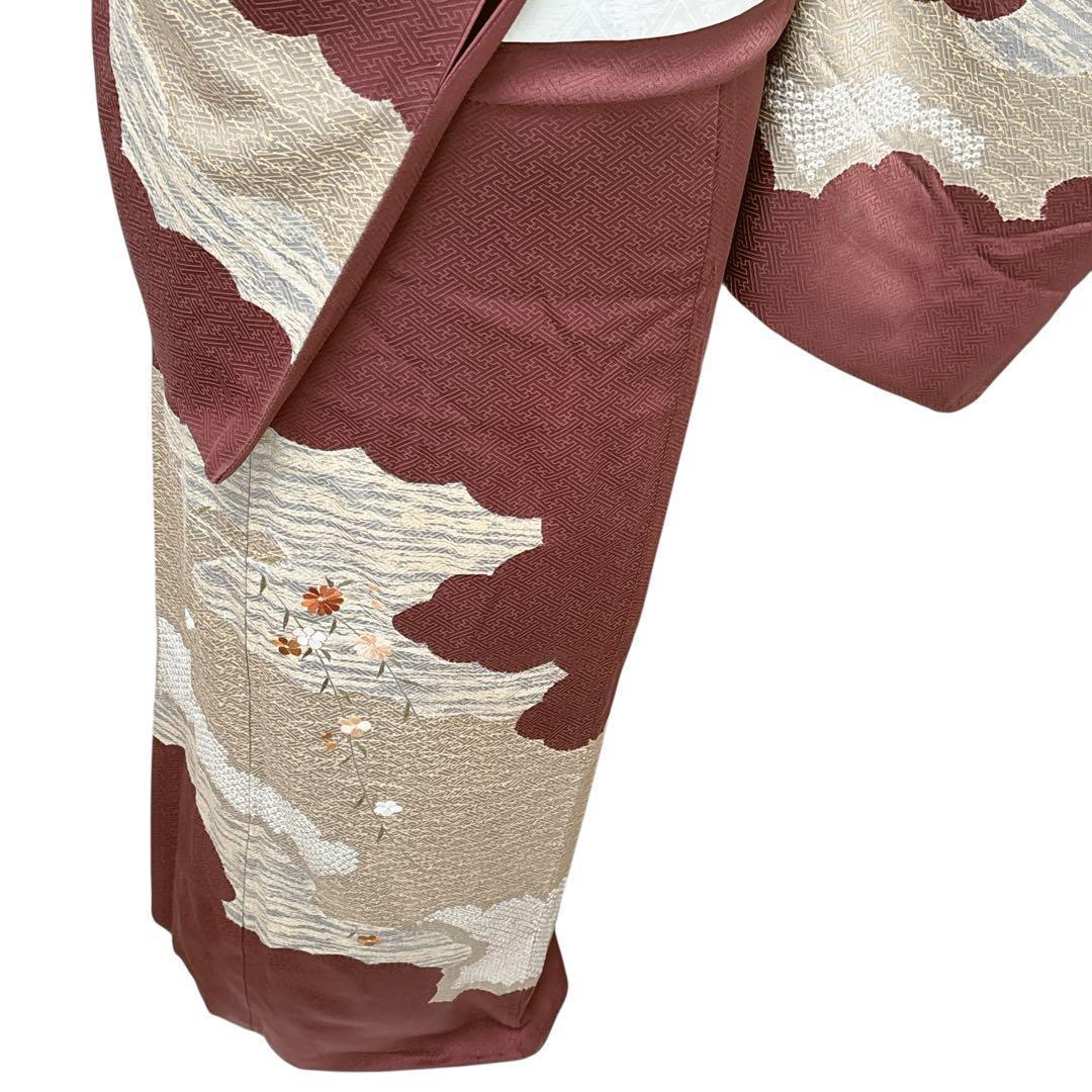 A160愛華 着物 訪問着 絞り 金彩 正絹 フォーマル 身丈163cm - メルカリ