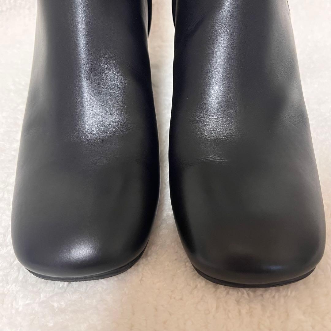 PELLICO】極美品 ショート ブーツ ブラック サイドジップ 35