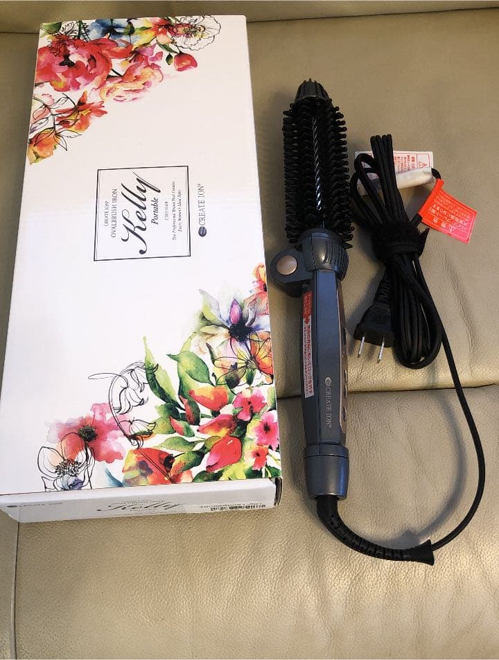 クレイツイオン オーバルブラシアイロン ケリーポータブル