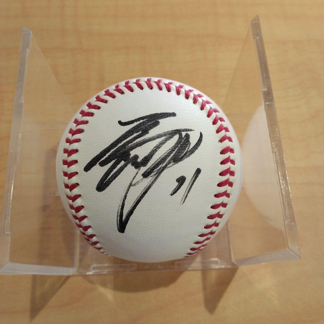 大谷翔平 清水優心 NPB公認球直筆サインボールケース付 - メルカリ