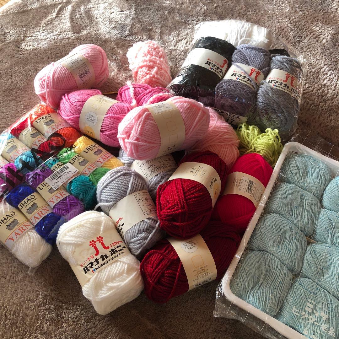 毛糸 まとめ売り 大量 手芸 手あみ糸 編み物 ハンドメイド - メルカリ